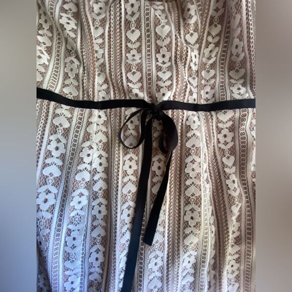 For Love & Lemons Womens Size M Dakota Mini Dress Lace Belt Black NWT - Picture 10 of 16
